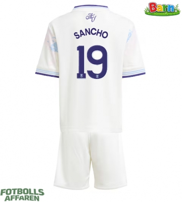 Aston Villa Jadon Sancho #19 Tredjeställ Barn 2025-26 Kortärmad (+ Korta byxor)